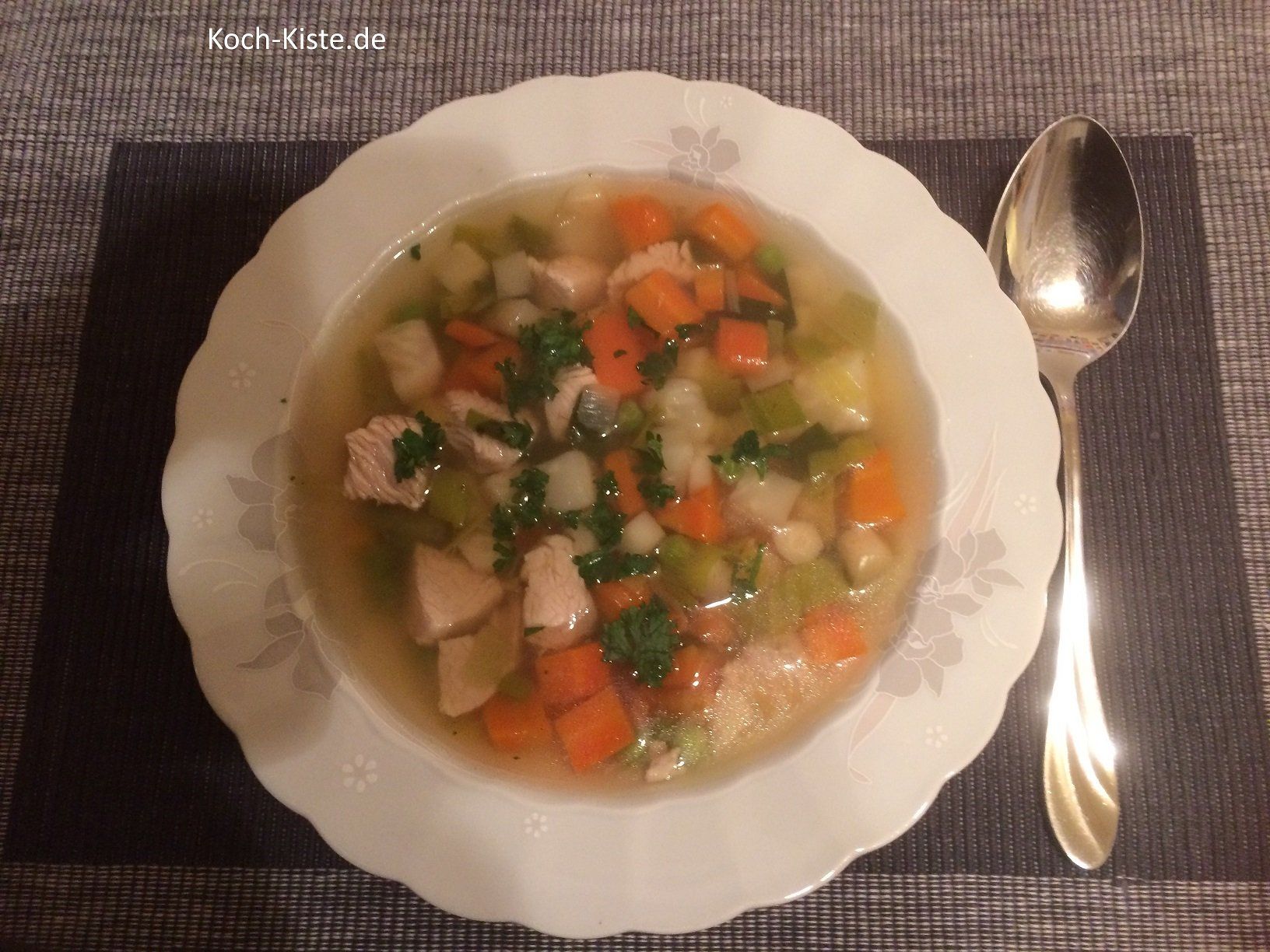 schnelle Hühnersuppe