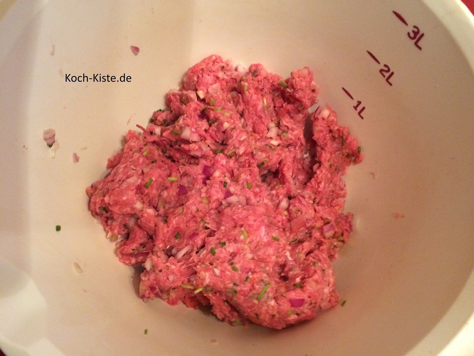 verknete alles zu einem Teig