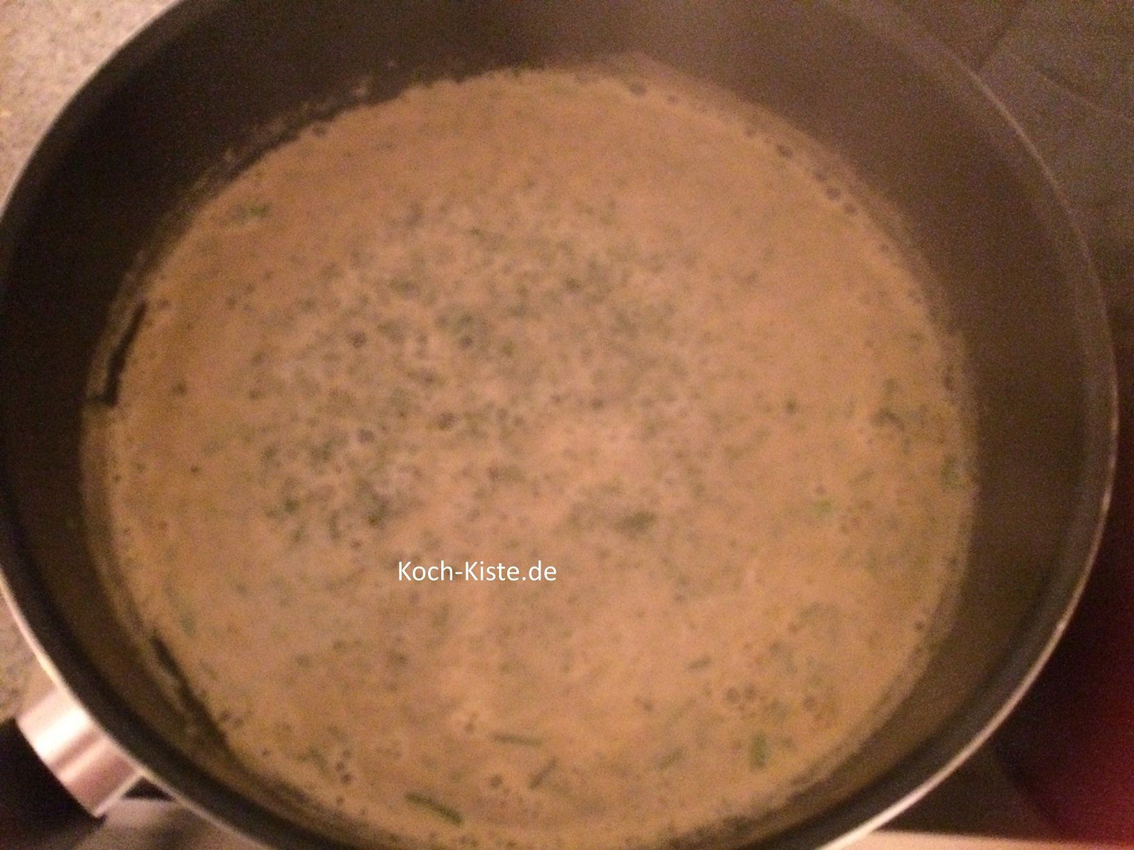 fertige die Soße an