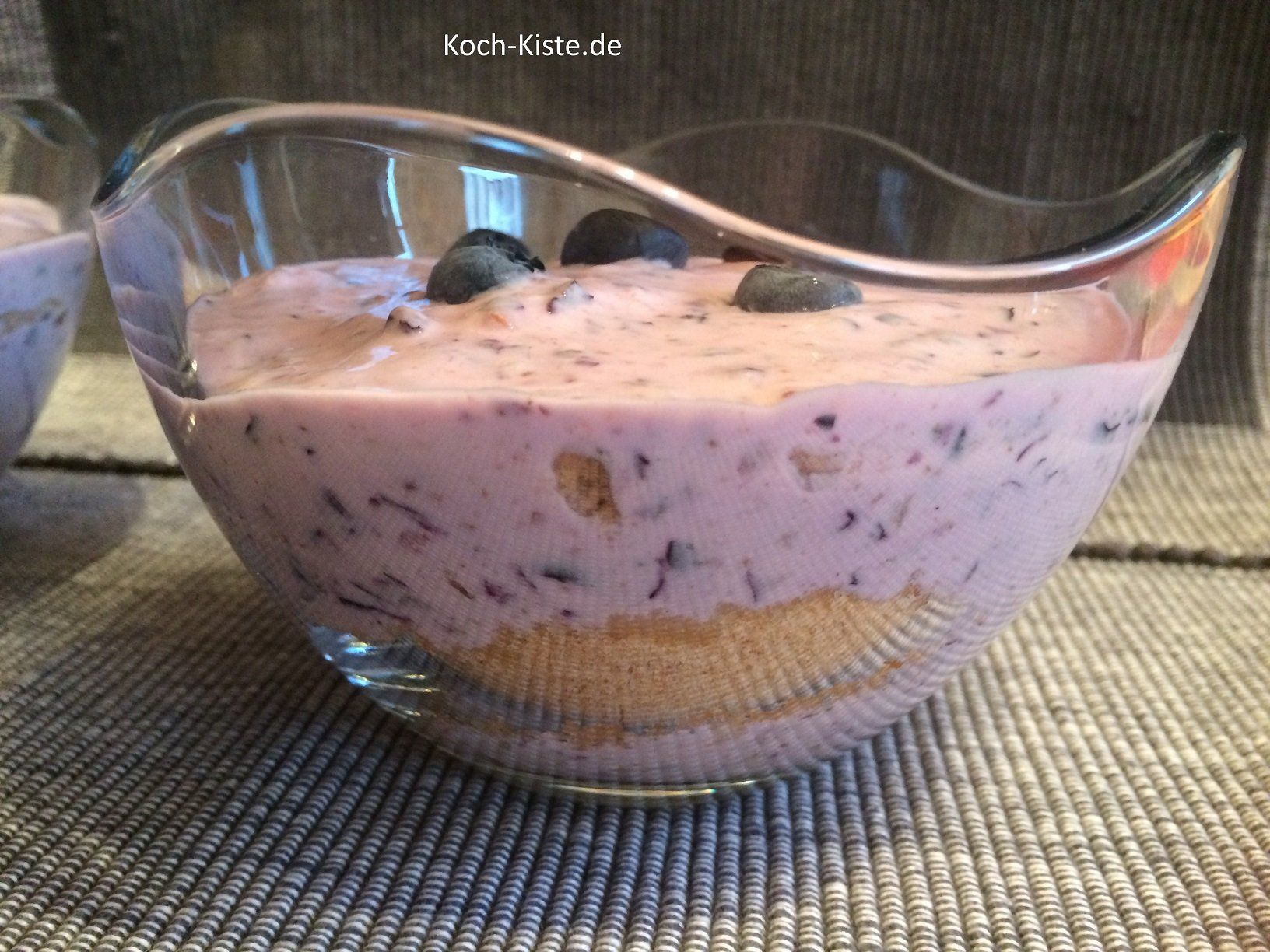 Zwieback-Blaubeer Dessert