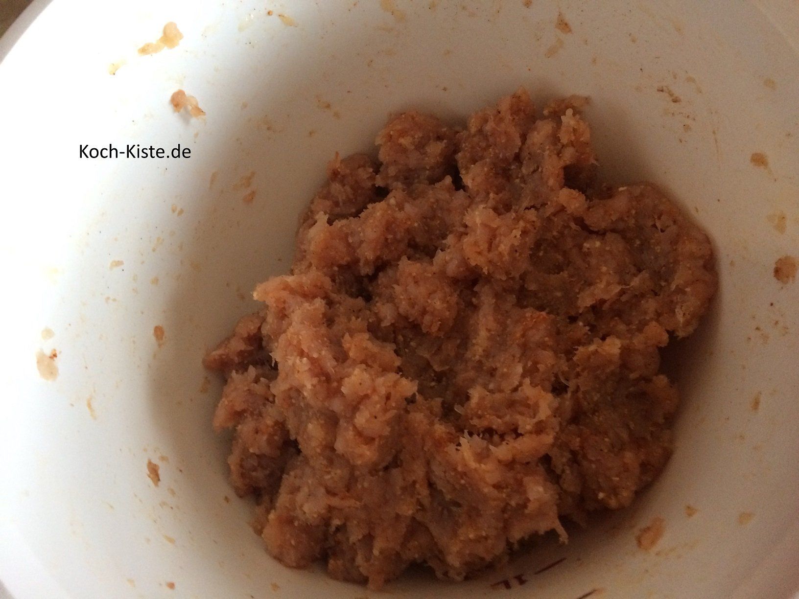 fertig genknetete Hackfleischmasse