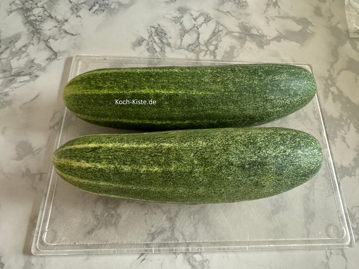 als nächstes sind die Schmorgurken dran