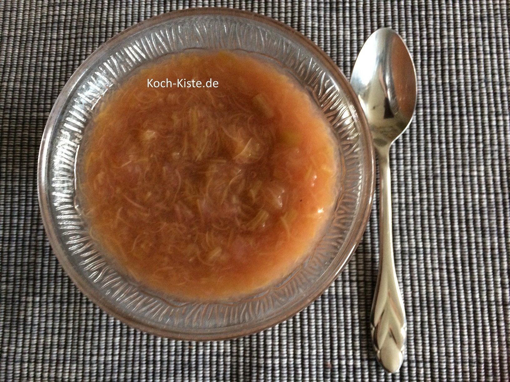 fertiges Rhabarber Kompott