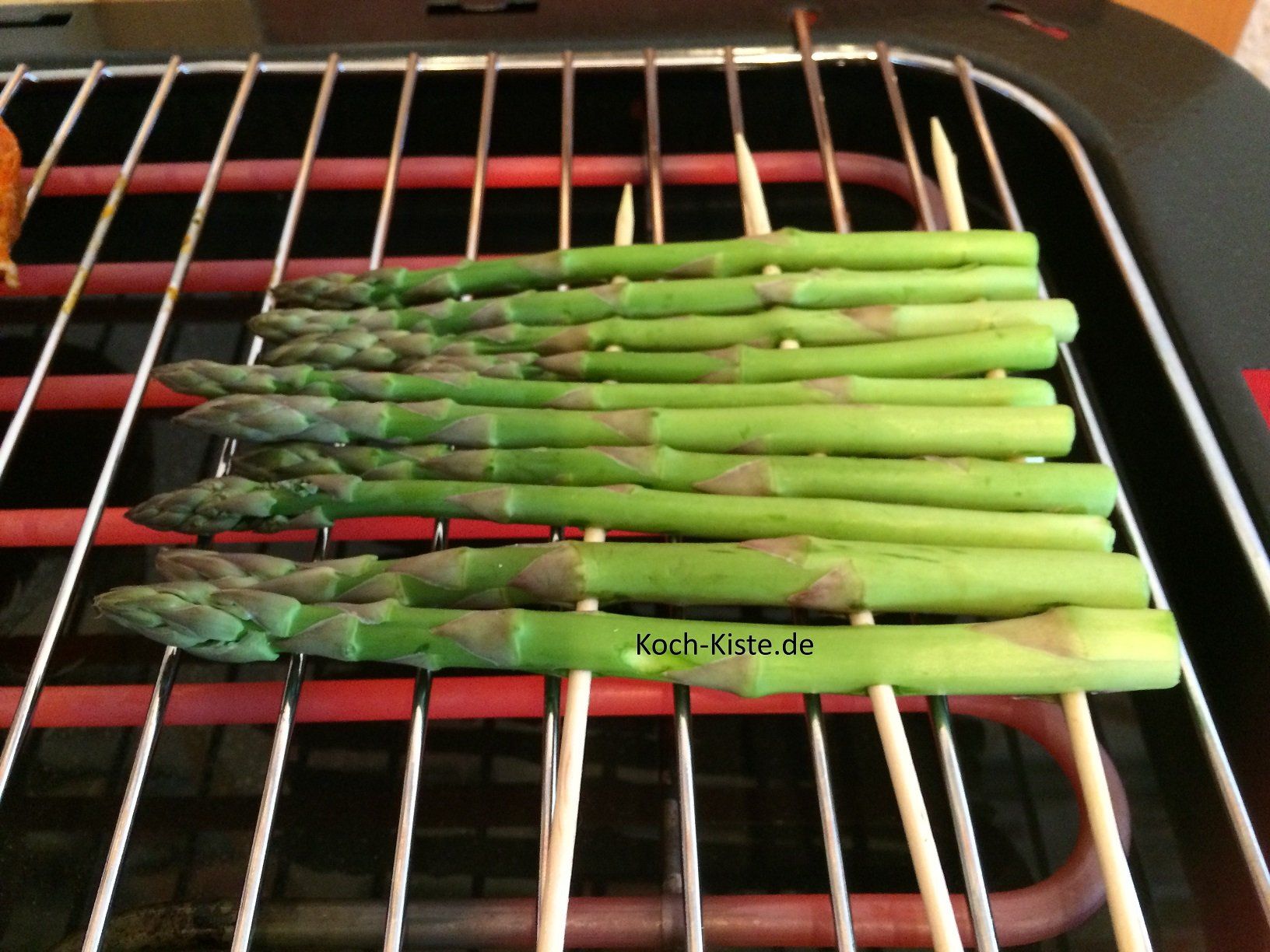 gegrillter grüner Spargel