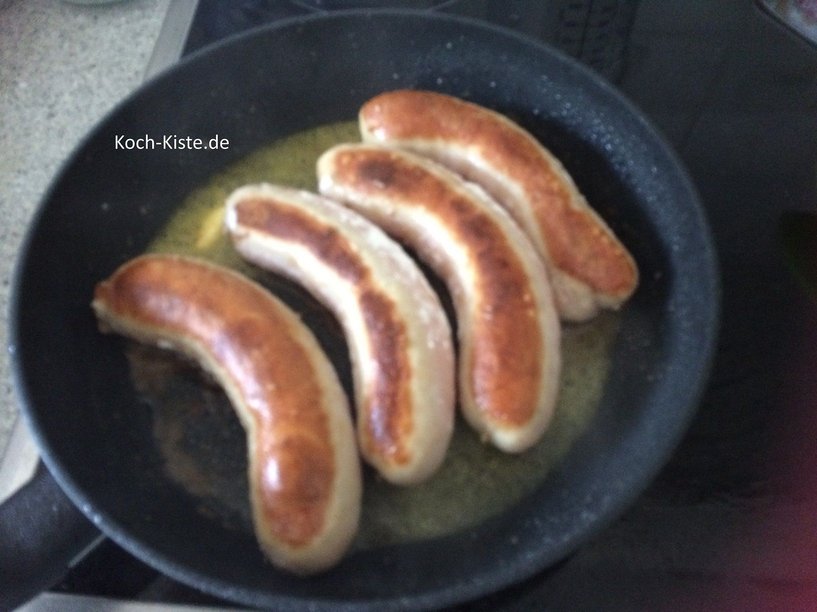 und gebe sie in die Pfanne wo sie gebraten werden