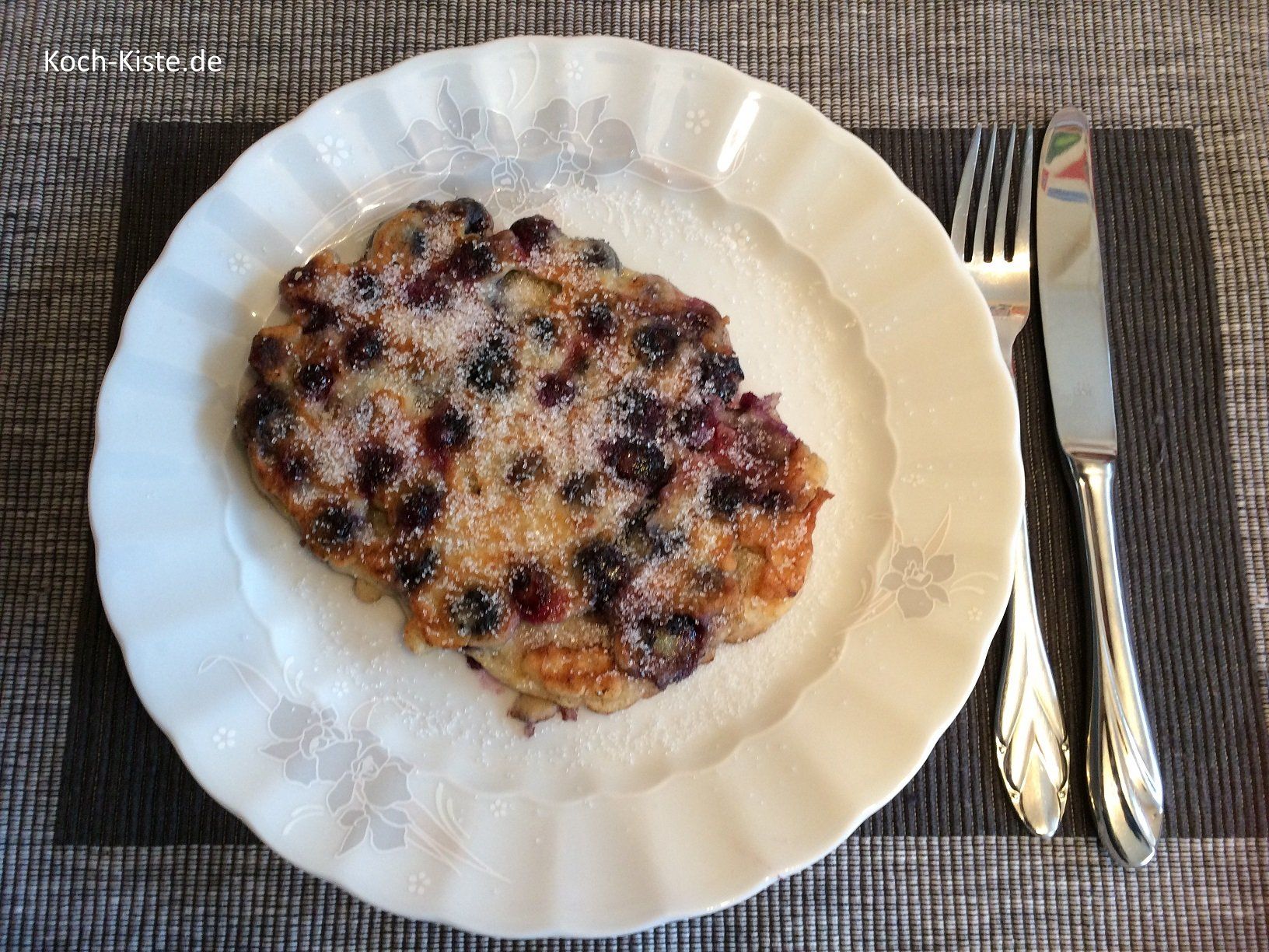 fertiger Blaubeer-Pfannkuchen