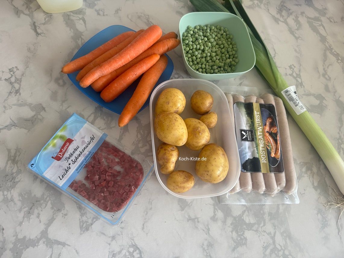 lege Dir die Zutaten bereit