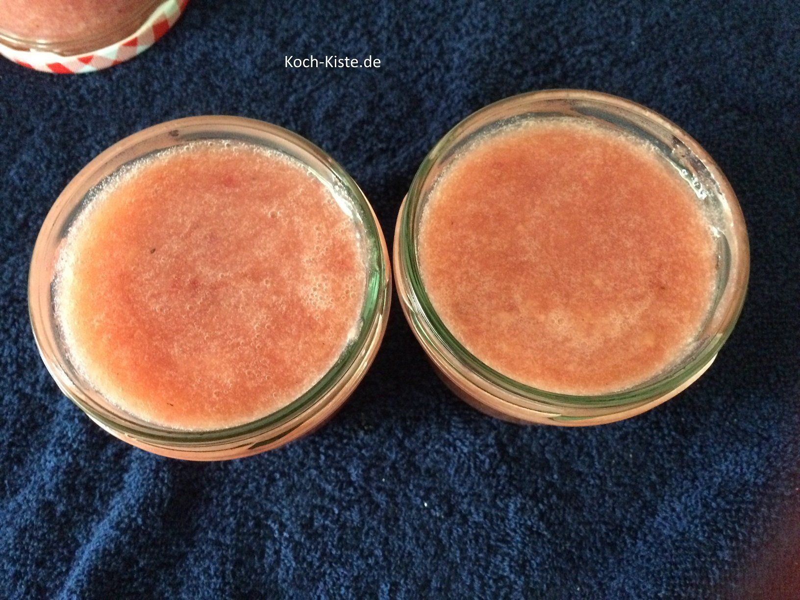 Nektarinen- Bananen  Marmelade mit Zimt