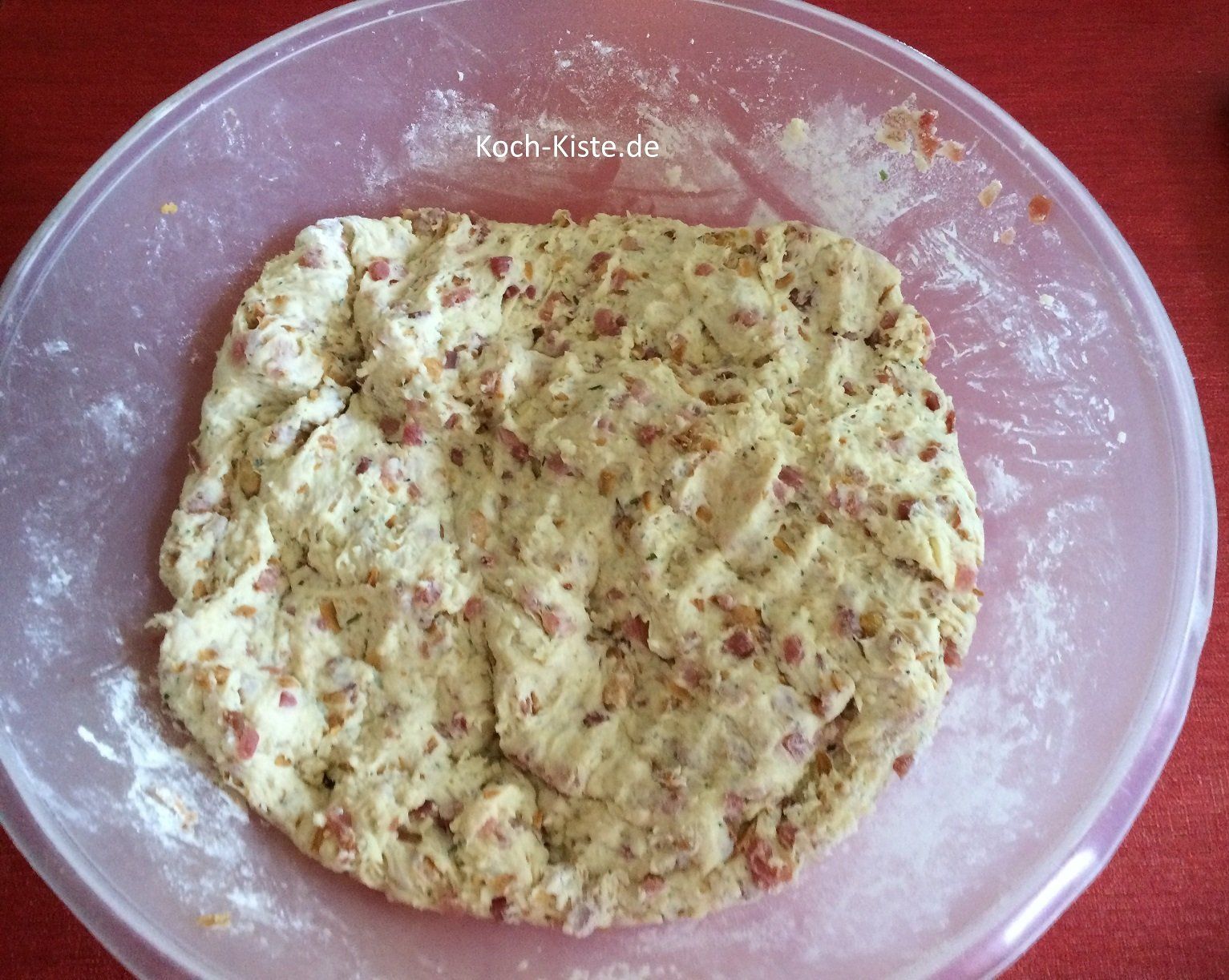 alle Zutaten zu einem Teig verkneten