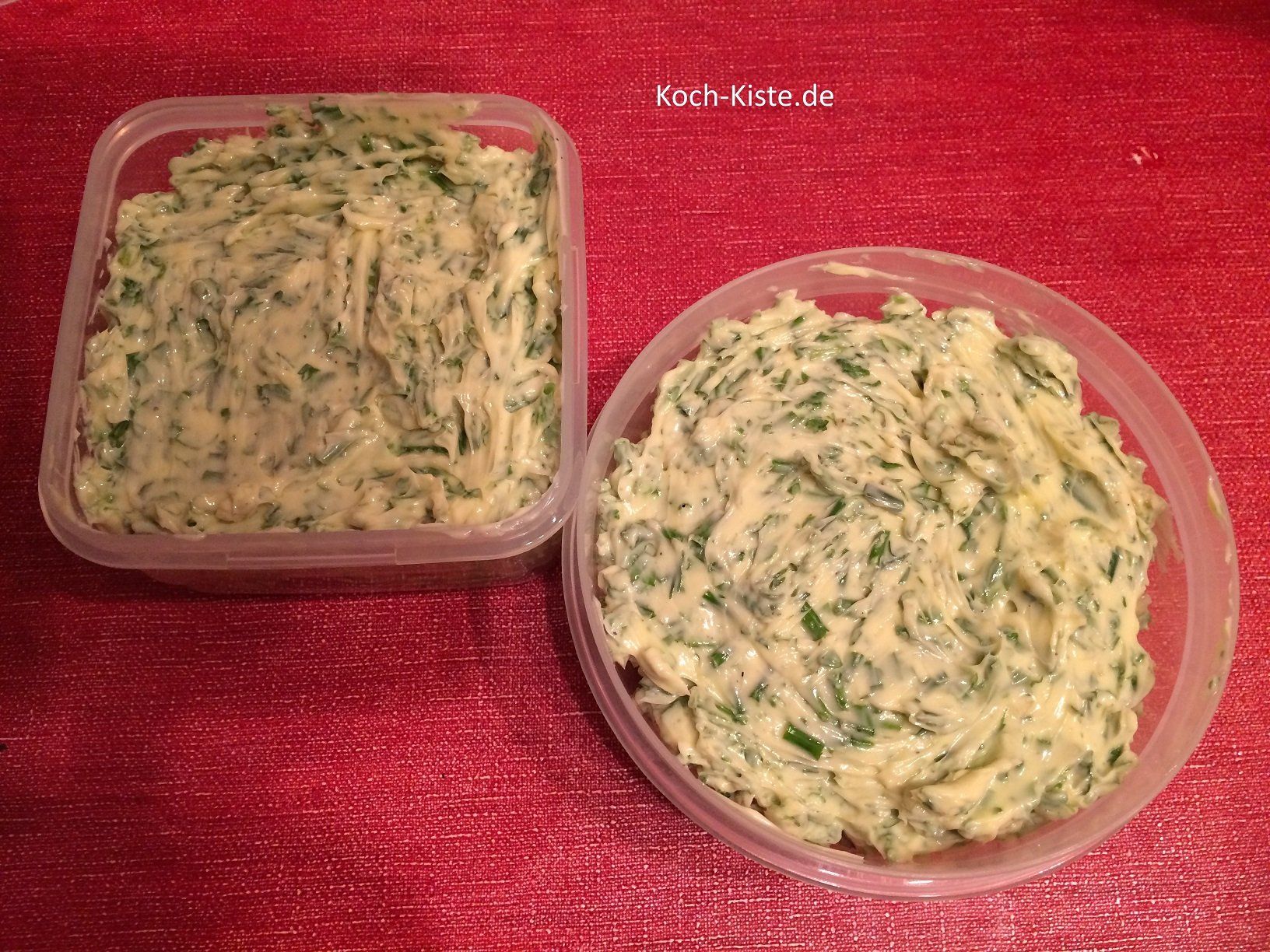 Kräuterbutter Variante 2 auf Vorrat