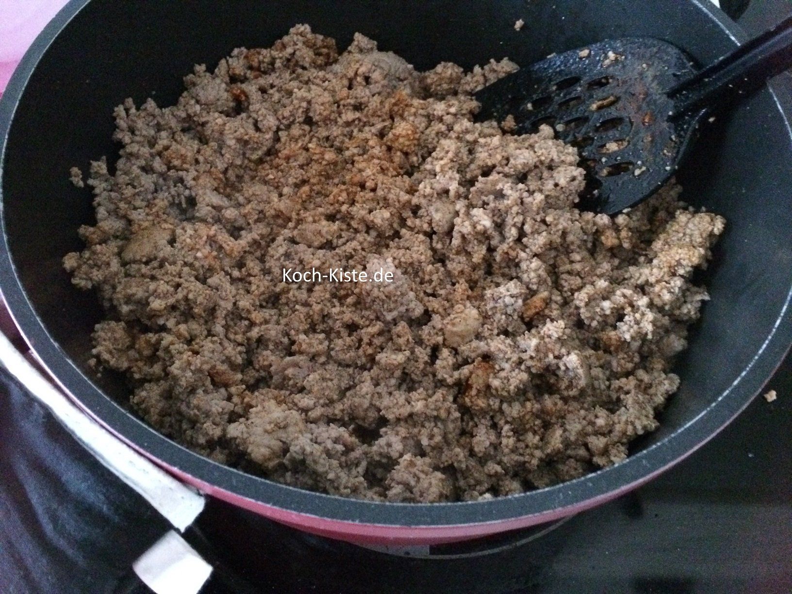 Hackfleisch krümelig braten