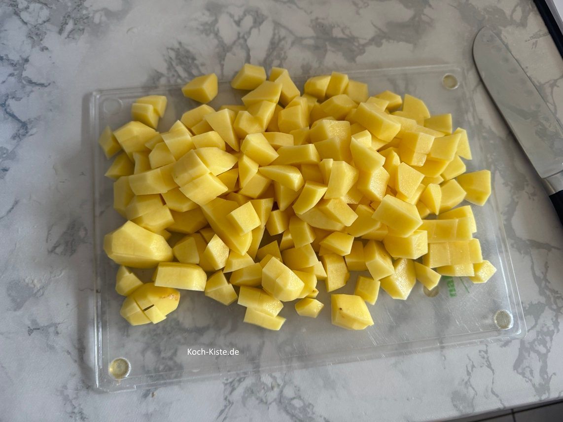 wiederhole Schritt a bis d bei jeder Kartoffel