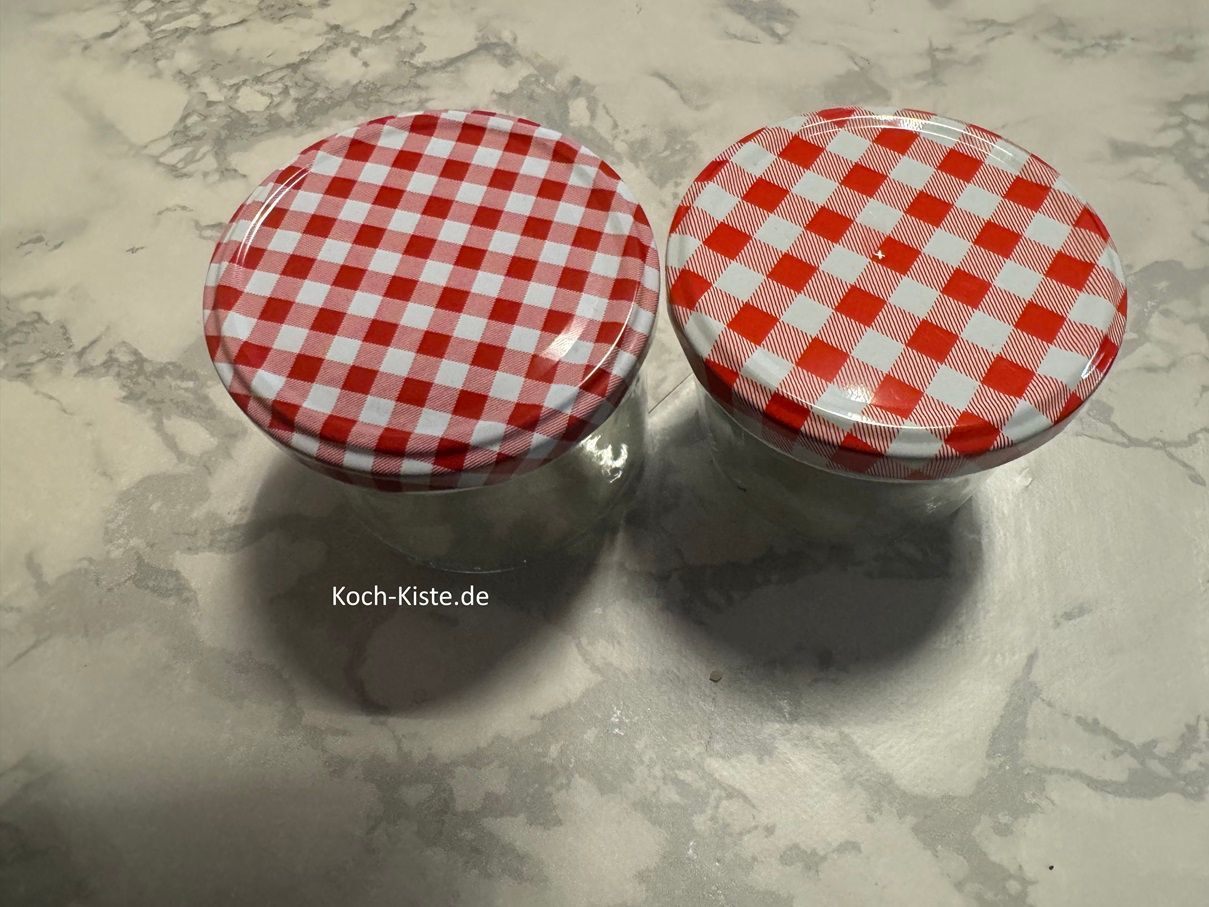 stelle dir die vorbereiteten Gläser bereit