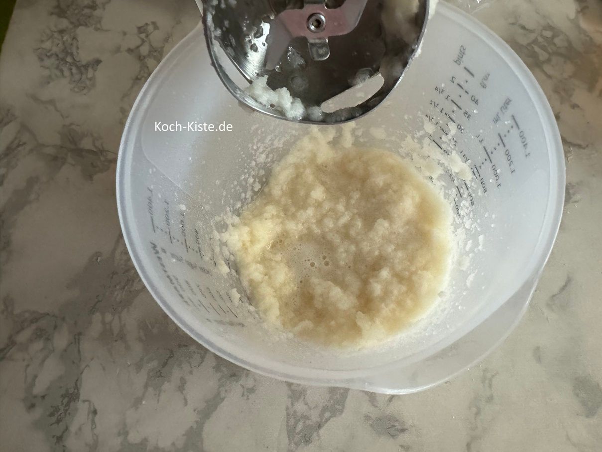 püriere die Nashistücke ganz kurz an