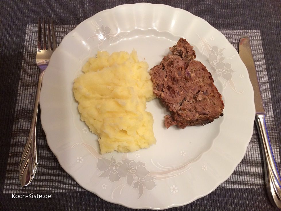 wir hatten zum Hackbraten einfach Kartoffelmus