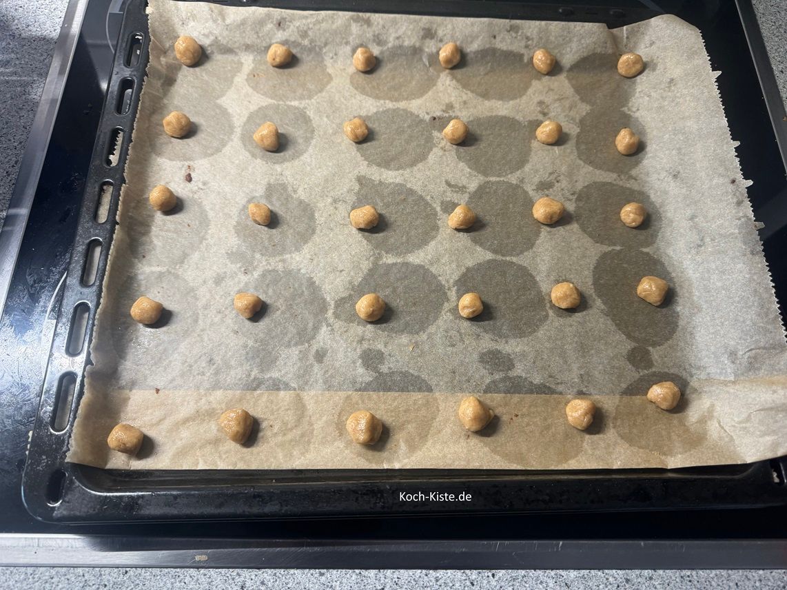 ab jetzt habe ich Minikugeln geformt