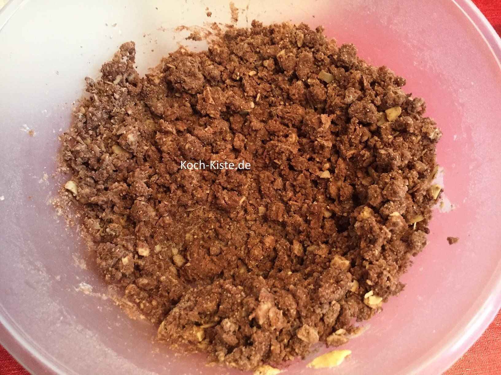 mit dem Handrührgerät die Zutaten kurz anrühren