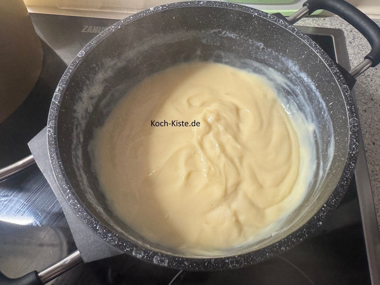 schiebe den Topf von der Herdplatte