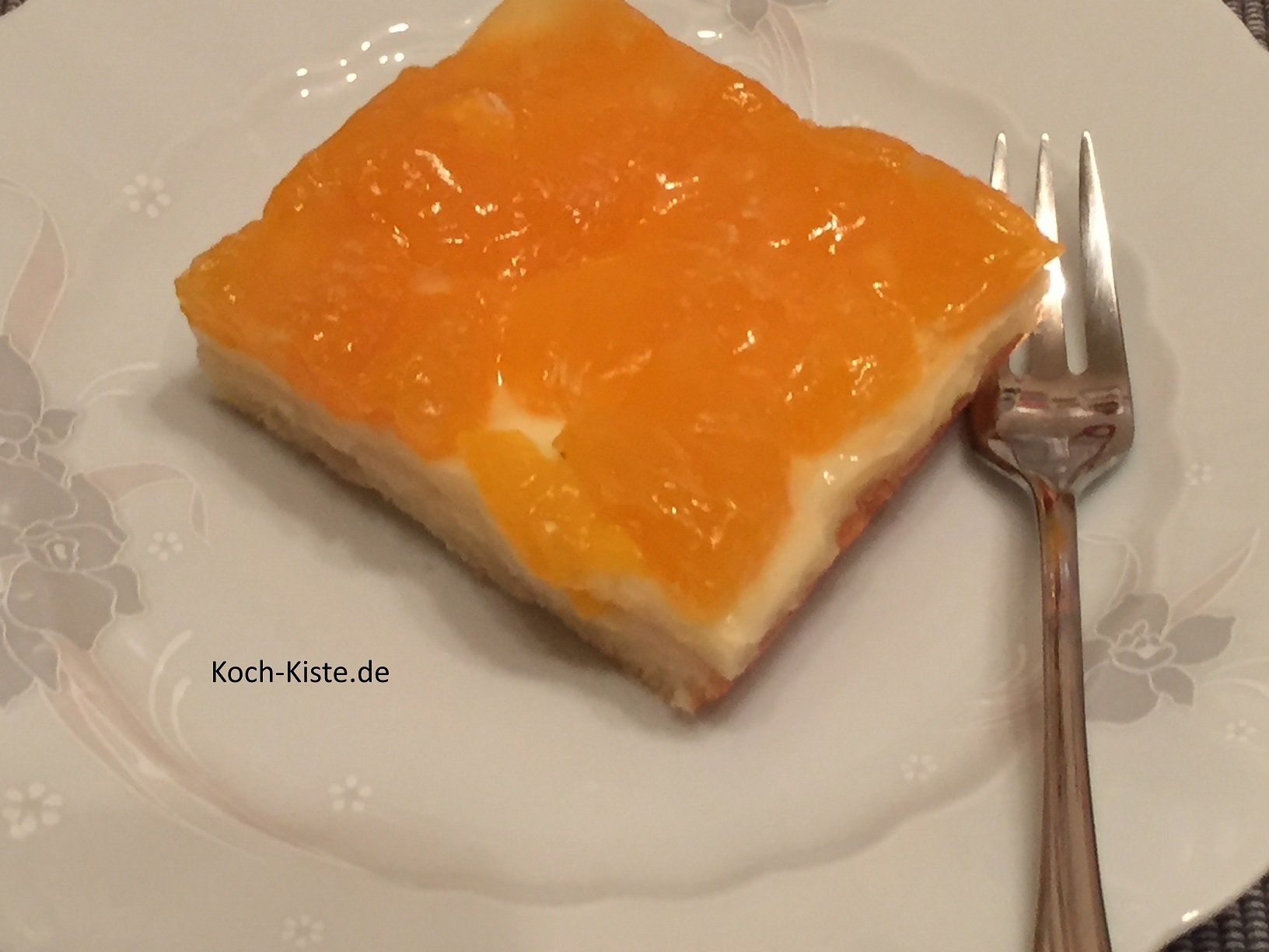 Mandarinen-Pudding-Schnitte