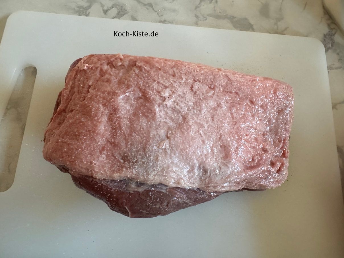 auch hier gebe 1 Teelöffel grobes Salz drauf