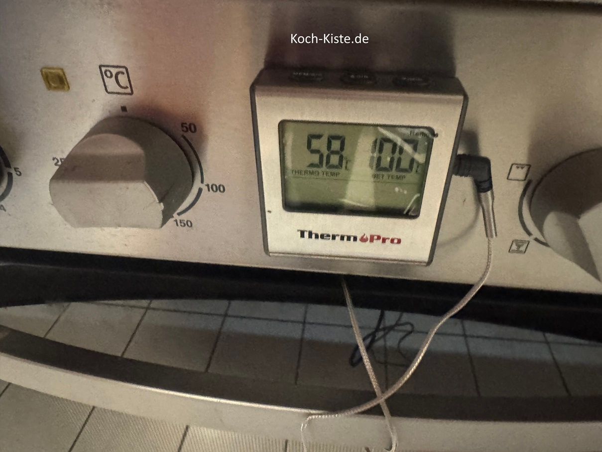 gewünschte Kerntemperatur erreicht