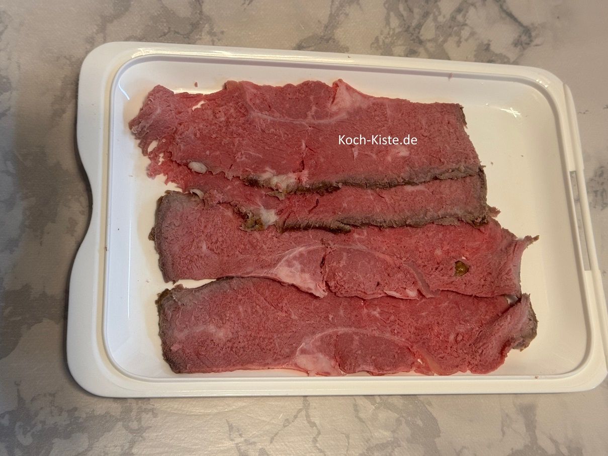 in Scheiben geschnittenes Roastbeef :-)