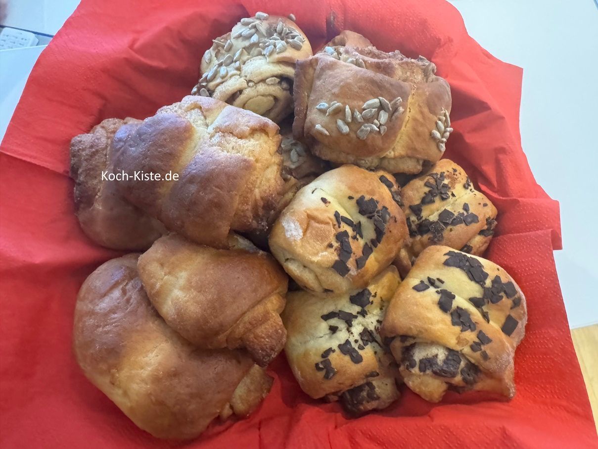 servierfertig 3erlei Franzbrötchen