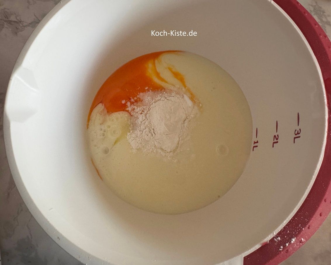 danach kommt das Päckchen Backpulver hinzu