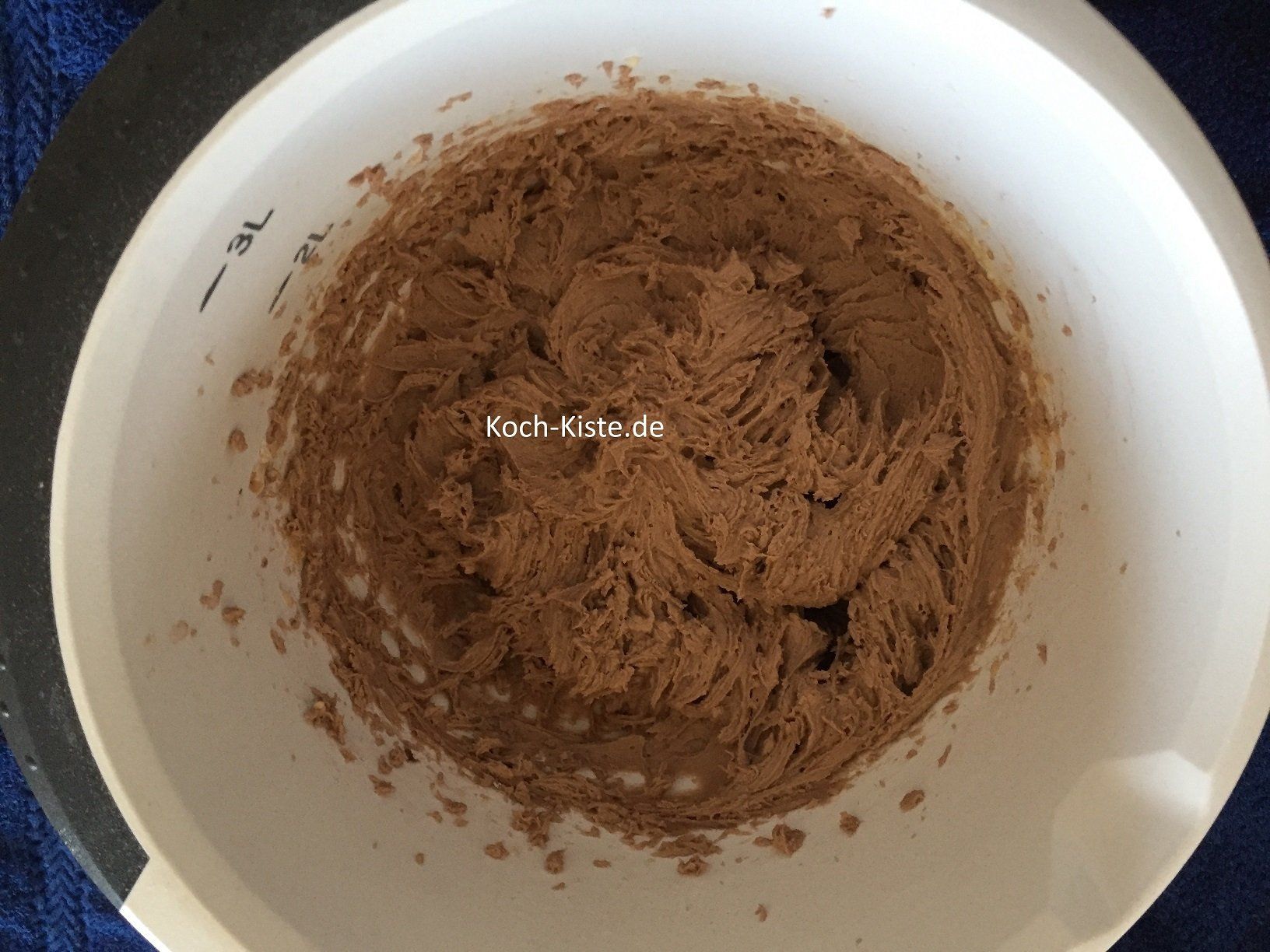 Mehl Gemisch unter rühren