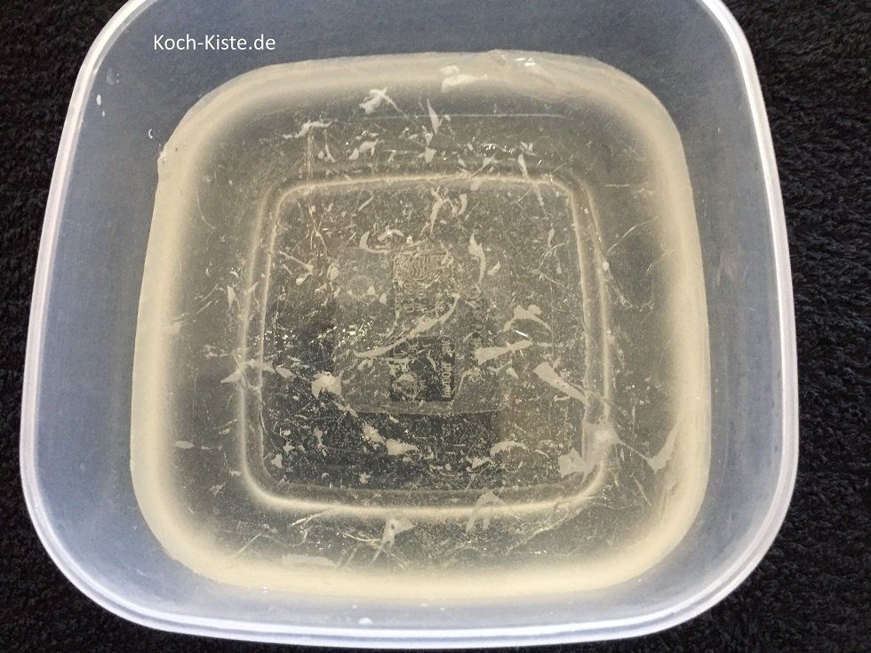 nun ist die Gelantine aufgequollen