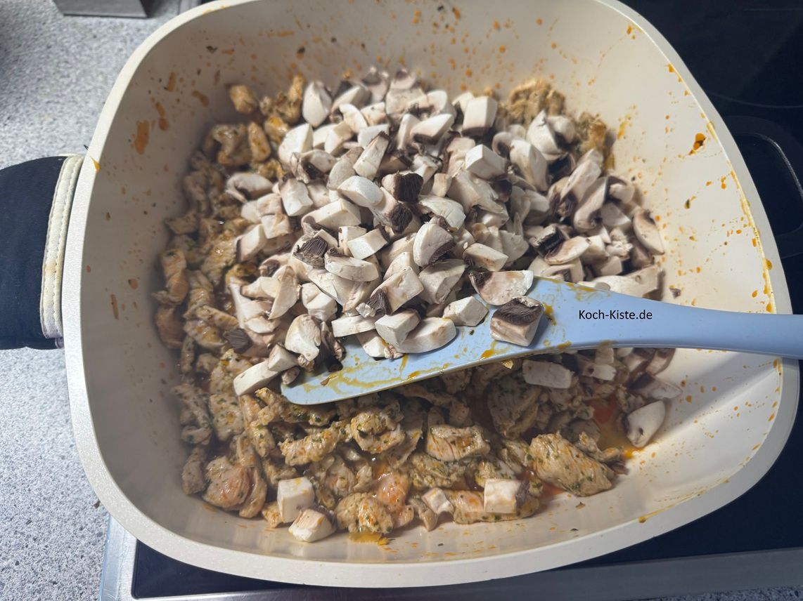 danach gebe die Champi