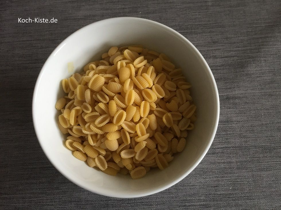 300 Gramm Mini- Gnocchi abwiegen