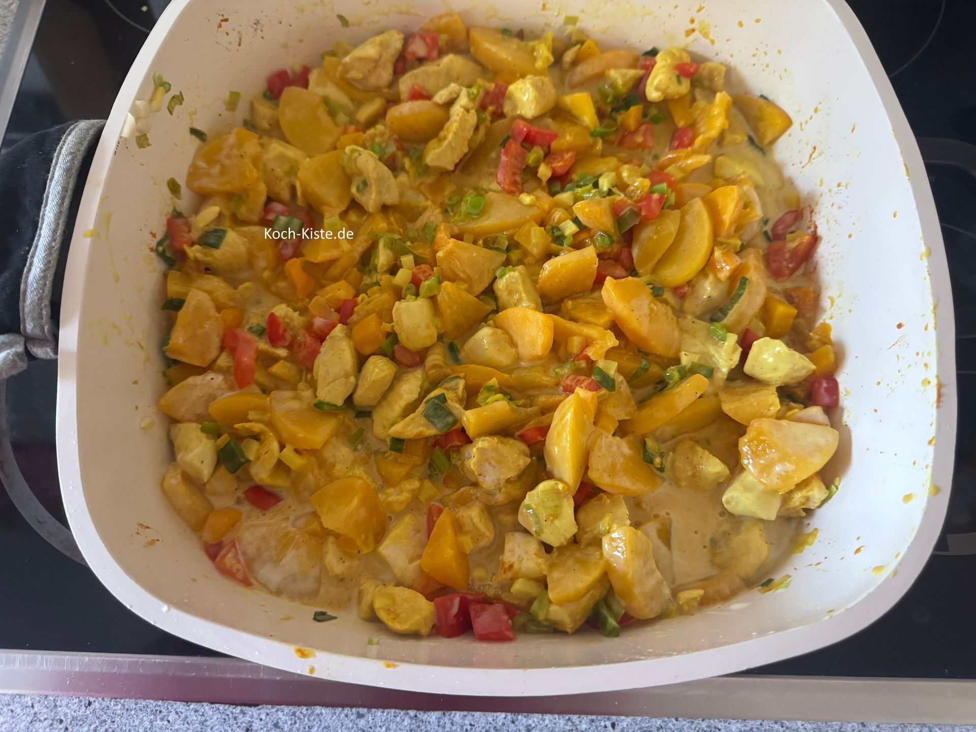 und verrühre noch einmal alles