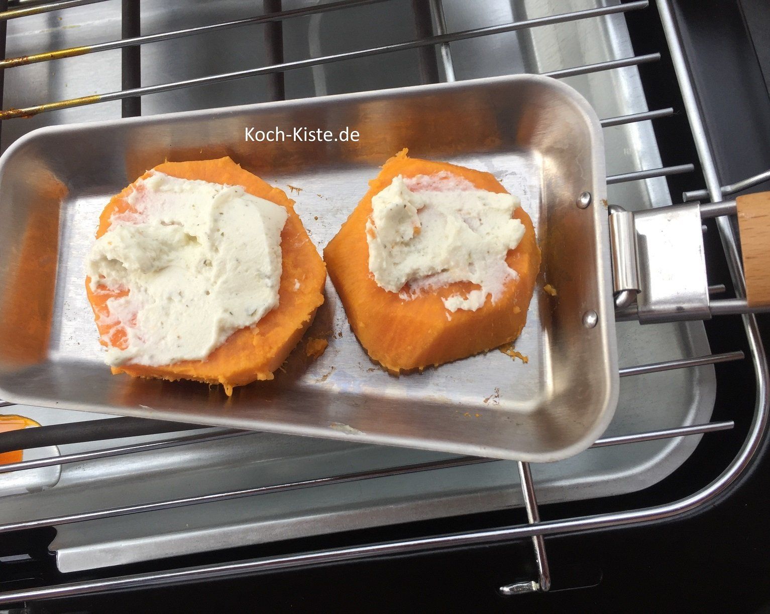 Süßkartoffeln mit Frischkäse