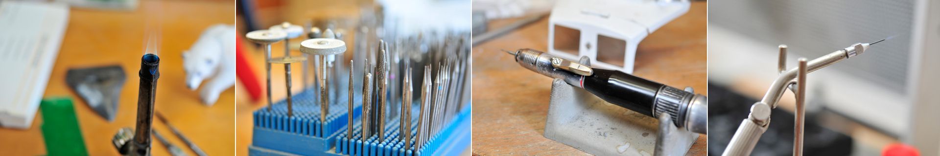 Hier beginnt jeder Entwurf: Werkzeuge und Maschinen, mit denen handgefertigter Taucherschmuck der scuba collection entsteht. Traditionelle Maschinen und präzise Werkzeuge in der Schmuck-Manufaktur von Stefan Wiessmeyer – Grundlage für handgefertigten Taucherschmuck der scuba collection