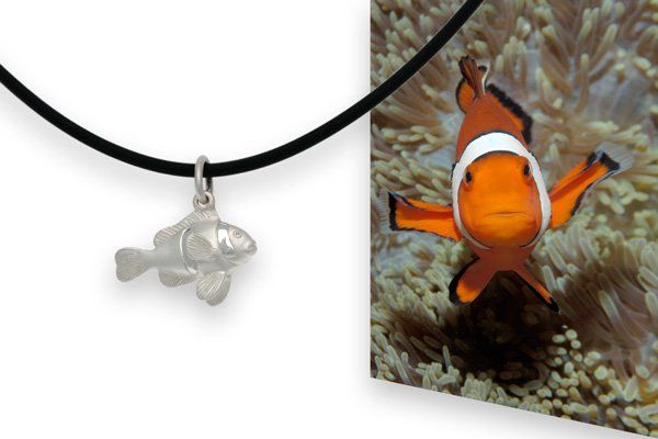 Anemonenfisch, Silber 925 Anemonenfisch - Taucherschmuck von Stefan Wiessmeyer