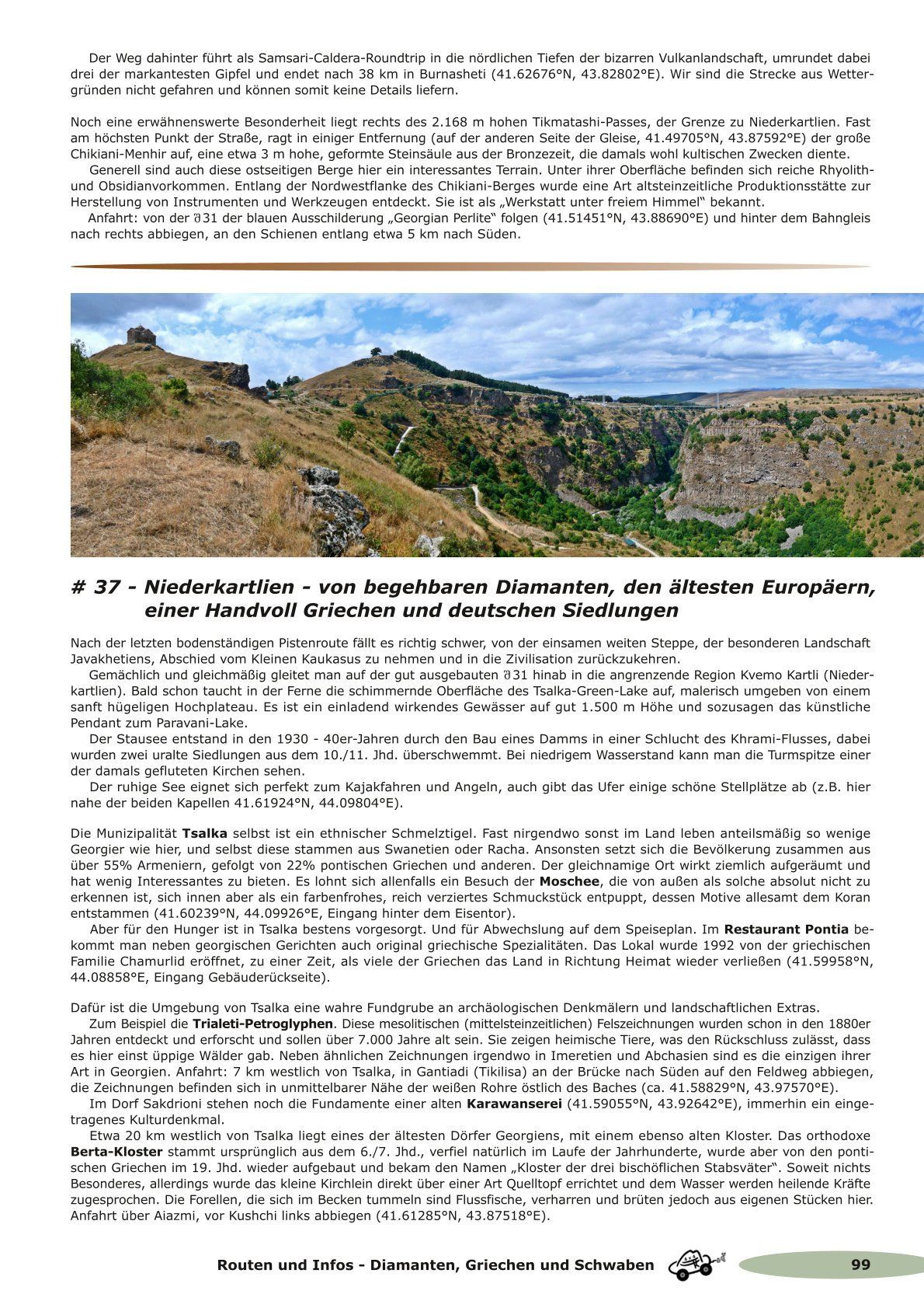 Georgien Tourenbuch, Offroad-Guide