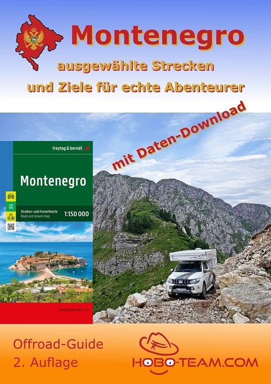 Montenegro Offroad-Guide, 4x4 mit Landkarte