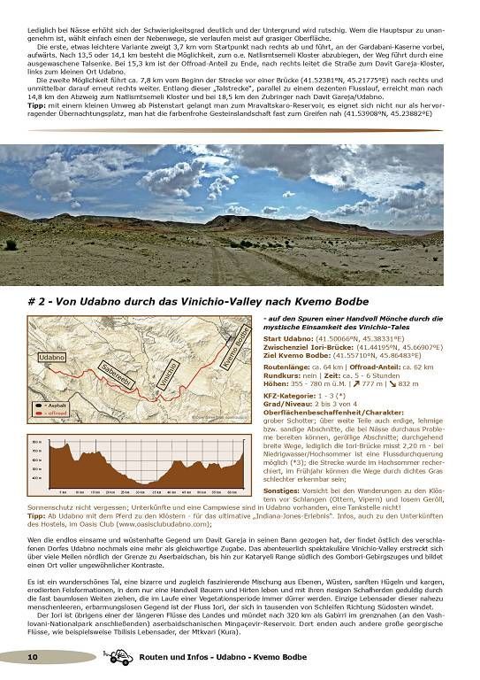 Georgien Tourenbuch, Offroad-Guide