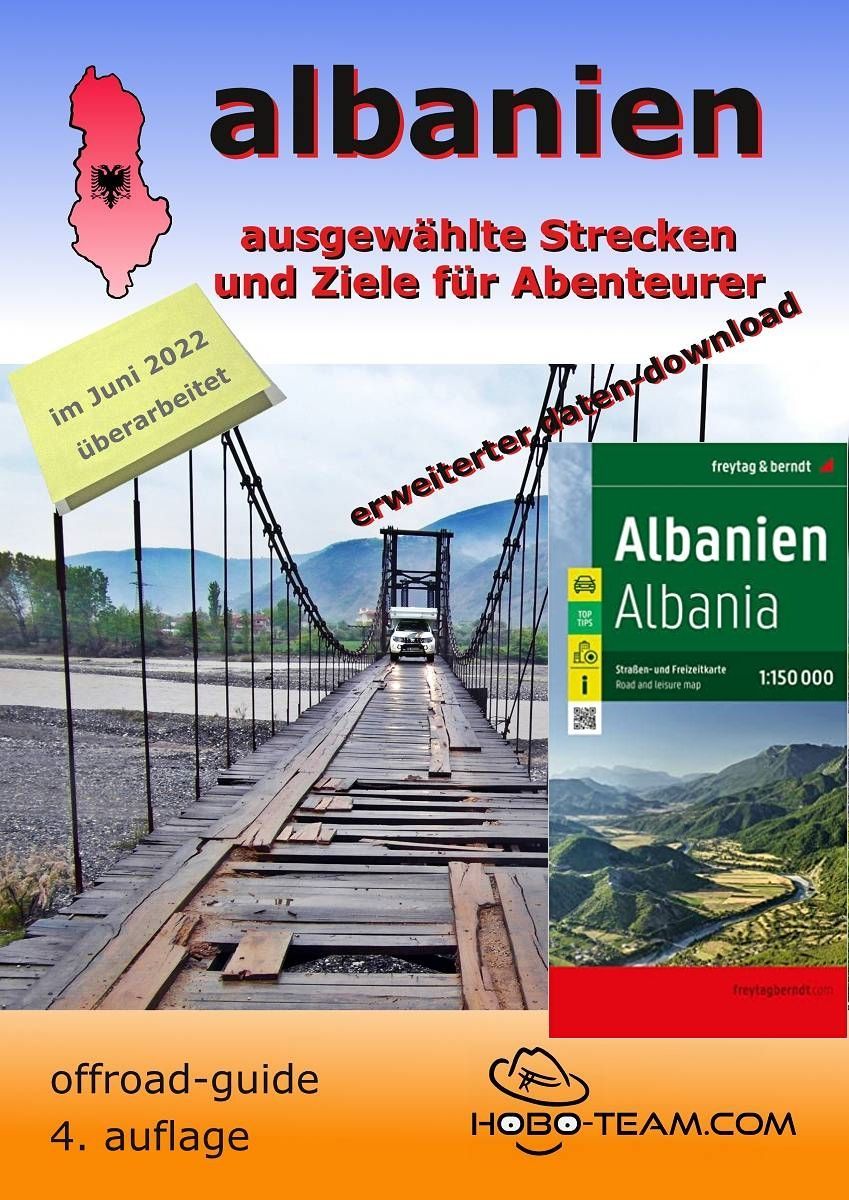 Albanien Offroad-Guide 4x4 mit Landkarte