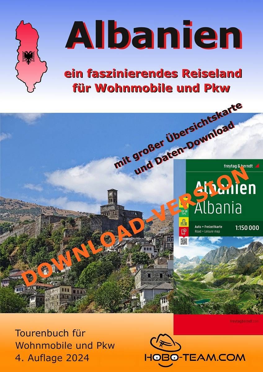 Albanien Wohnmobilführer - Tourenbuch - Download-Version mit Landkarte Albanien Wohnmobilführer - Tourenbuch - Download-Version mit Landkarte