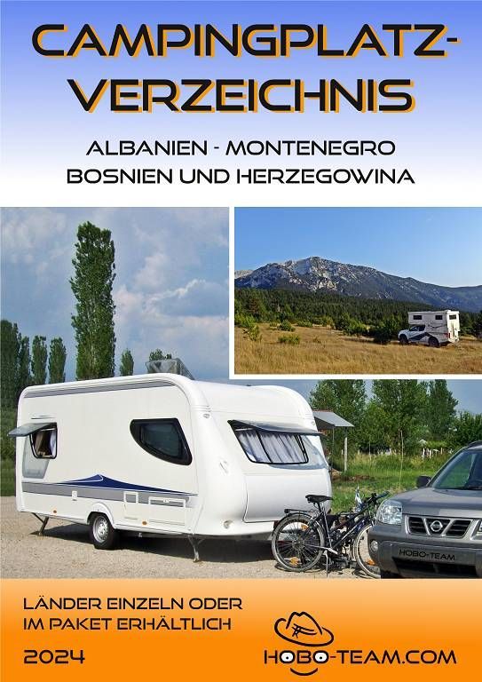 Albanien Campingführer mit Stellplätzen und Sonderteil Montenegro
