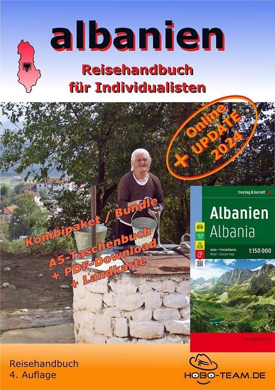 Albanien Reiseführer, mit Landkarte Albanien Reiseführer 2024, Reisehandbuch mit Landkarte
