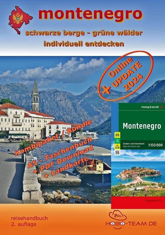 Montenegro Reisehandbuch mit Landkarte Montenegro Reiseführer 2024, Individualreiseführer mit Landkarte