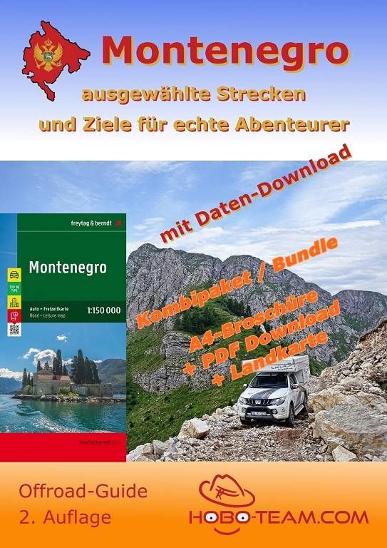 Montenegro Offroad-Guide, 4x4 Montenegro Offroad-Guide, 4x4 mit Landkarte