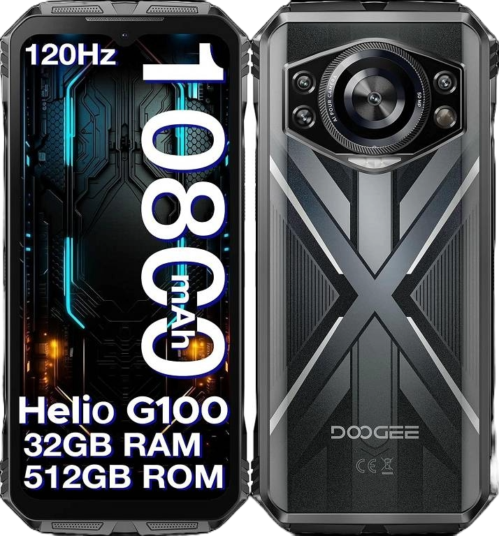 Doogee Outdoorhandy mit leistungsstarkem Akku Doogee Outdoorhandy mit leistungsstarkem Akku