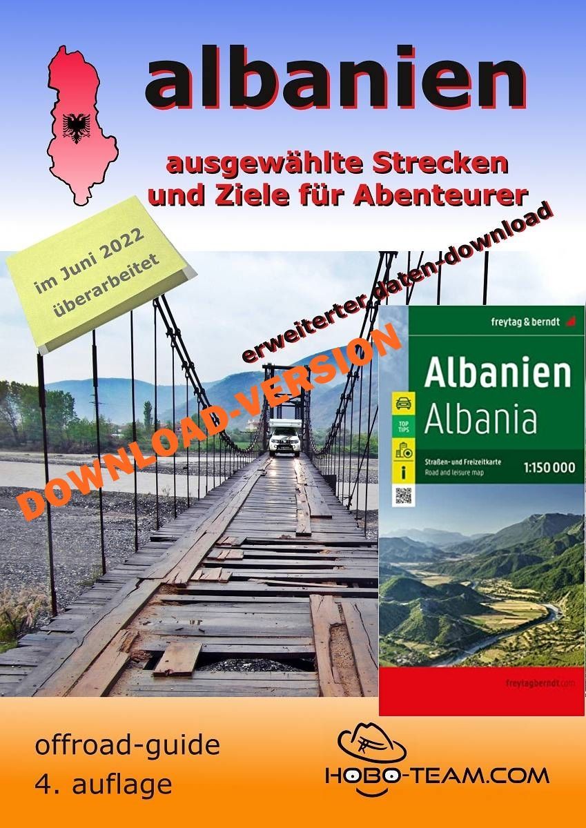 Albanien Offroad-Guide 4x4 PDF mit Landkarte