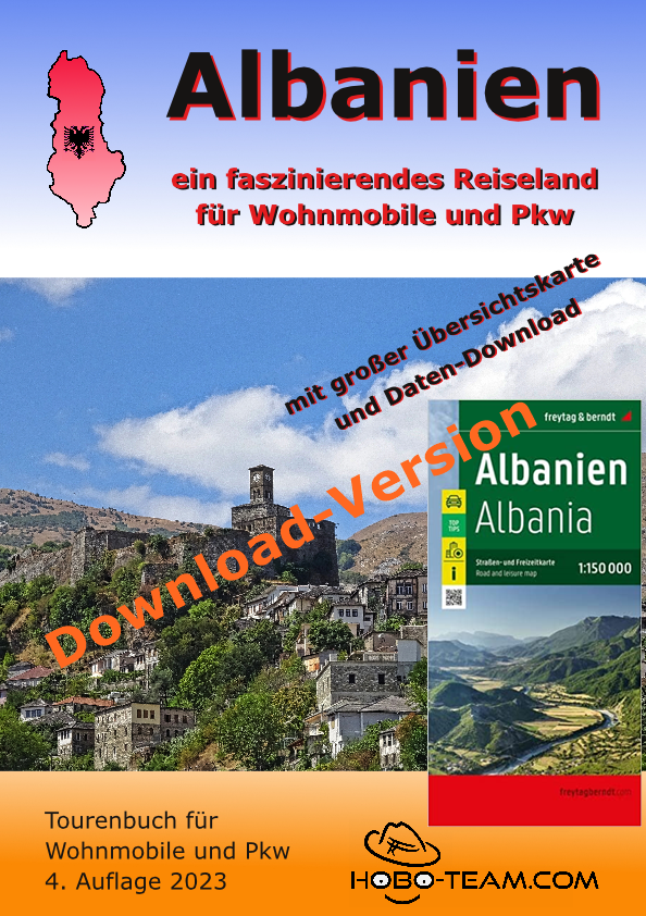 Albanien Wohnmobilführer - Tourenbuch - Download-Version mit Landkarte