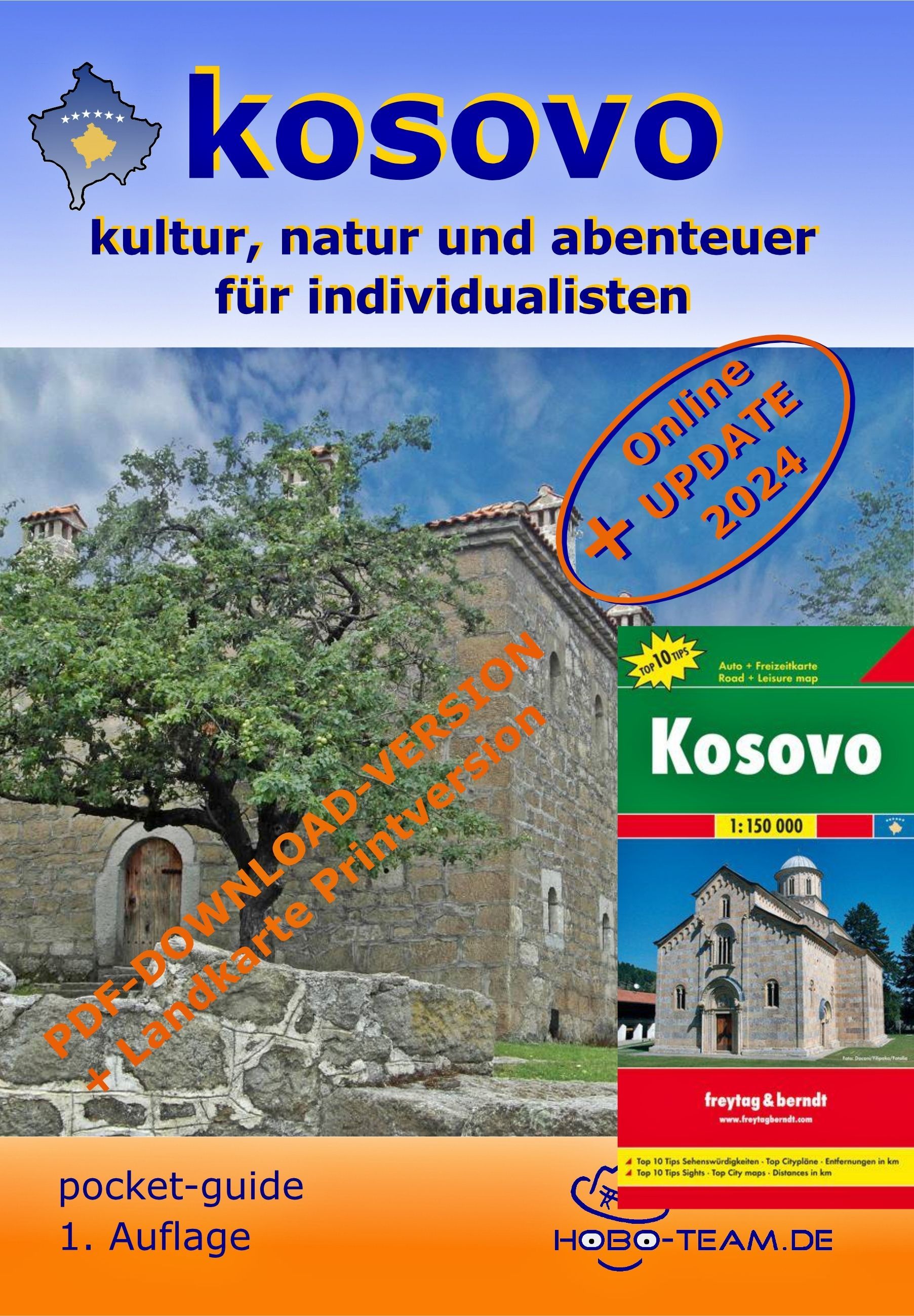 Kosovo pocket-guide Download-Version plus Landkarte Kosovo pocket-guide - Reisehandbuch - hobo-team.com