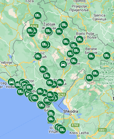 Campingplätze Montenegro
